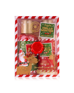 Set da bagno Hello Winter in confezione regalo natalizia