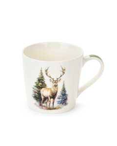 Tazza Cervo 400ml con scatola regalo in porcellana New Bone China