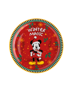 Piatto natalizio per panettone Disney Winter Magic