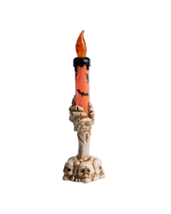 Candelabro mano scheletrica Halloween