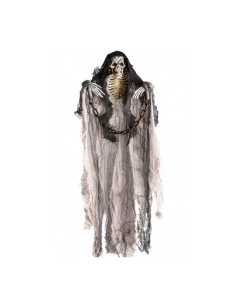 Scheletro d’appendere con catene Halloween 60cm