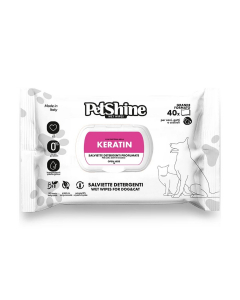 Salviettine per cani e gatti Keratin Petshine