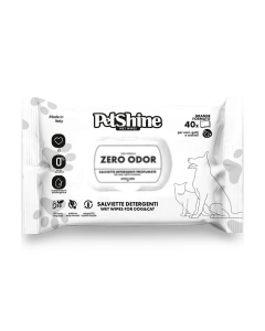 Salviettine per cani e gatti Zero Odori Petshine