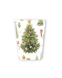Bicchieri natalizi di carta Christmas Forest DecoGivi 8pz