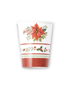 Bicchieri natalizi di carta Red Royal DecoGivi 8pz