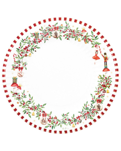 Maxi piatti natalizi di carta 33cm Christmas Vintage DecoGivi 6pz