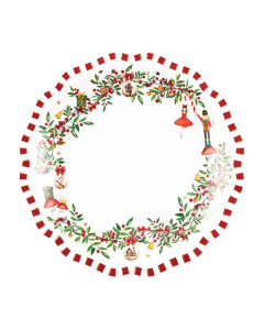 Piatti natalizi di carta 27cm Christmas Vintage DecoGivi 8pz
