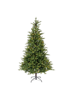 Albero di Natale verde illuminato Allison con luci LED