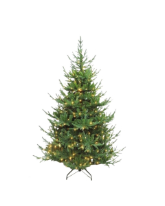 Albero di Natale verde illuminato Jasper luci LED effetto flash