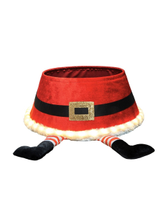 Copribase Santa con led Ø56 cm per albero di Natale