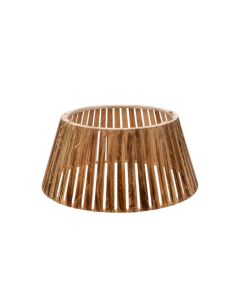 Copribase in listelle di legno Ø58 cm per albero di Natale