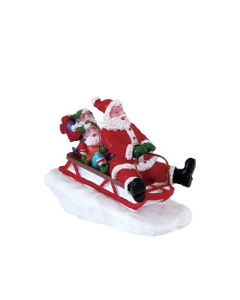 Lemax Sledding With Santa