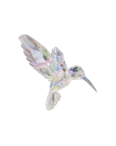 Colibrì appendibile in acrilico trasparente iridescente