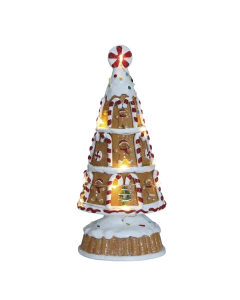 Albero gingerbread con led Villaggio di Natale
