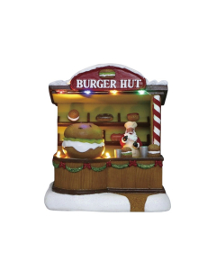 Negozio burger led con movimento Villaggio di Natale
