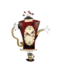 Orologio Teiera da parete con pendolo