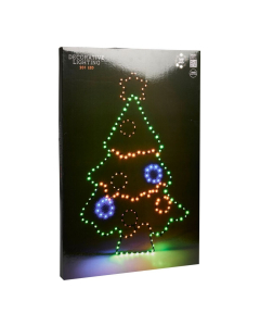 Albero luminoso 210 LED Luci multicolor 80 cm