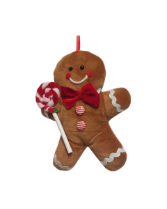 Decorazione appendibile pan di zenzero con lecca-lecca Candy