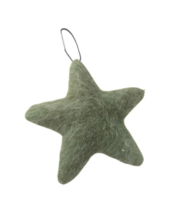 Decorazione appendibile Stella in feltro 18cm