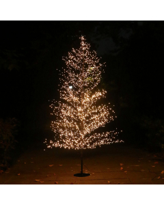 Albero marrone Classic LED bianco caldo uso esterno