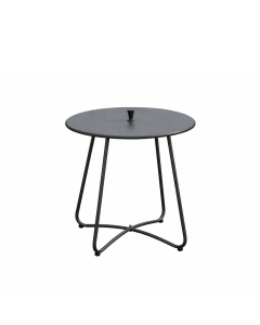 Tavolino rotondo da esterno in metallo