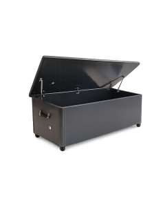 Baule da giardino in alluminio con ruote 125 cm