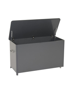 Baule da giardino in alluminio con ruote 130 cm