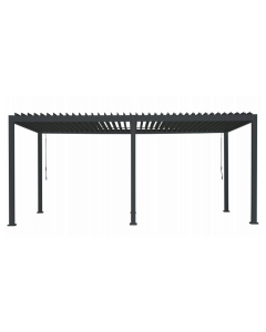 Pergola da giardino Klima in metallo antracite 3x5 m