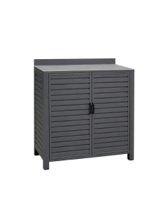 Mobile da esterno 2 ante in alluminio antracite