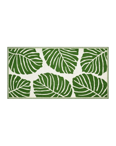 Tappeto 120x180cm foglie verdi