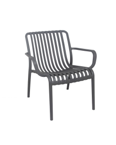 Sedia con braccioli Funky in plastica