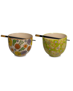 Set 2 ciotole ramen in ceramica con bacchette XXL