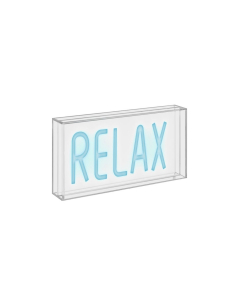 Insegna neon LED RELAX in box acrilico