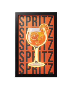 Cornice luminosa neon LED "Spritz" – Quadro Pop Art 30x50 cm