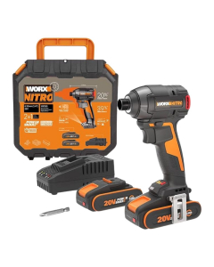 Kit avvitatore ad impulsi Brushless Worx 20V 200Nm