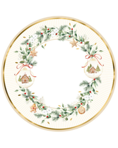 Piatti maxi Christmas Cookies - 6 pezzi, 33 cm