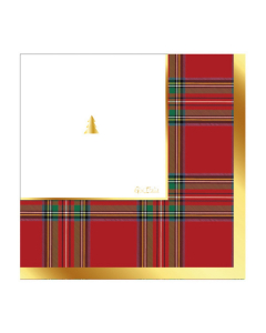 Tovaglioli 3 veli Modern Scottish - 16 pezzi, 33 x 33 cm