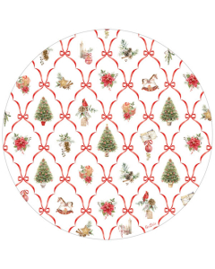 Piatti maxi Christmas Fantasy - 6 pezzi, 33 cm