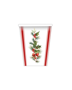 Bicchieri Stripes and Christmas - 8 pezzi, 250 cc