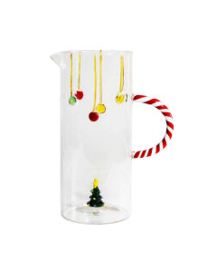 Caraffa natalizia in vetro borosilicato 1,3 L 