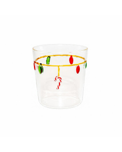 Bicchiere natalizio in vetro borosilicato 250 ml