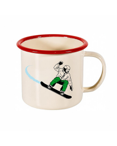 Tazza natalizia in latta smaltata 350 ml 