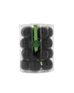 Tubo da 20 sfere in vetro nero opale da 6 cm