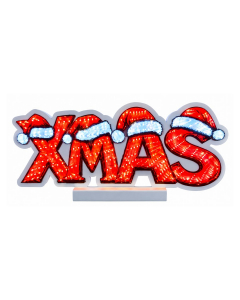 Scritta Xmas luminosa effetto infinity 41 x H 17 cm