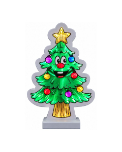 Albero di Natale luminoso effetto infinity H 22 cm
