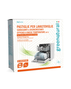 Detersivo per lavastoviglie in pastiglie Bio Greenatural 50 Tabs