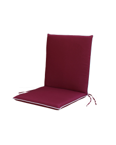 Cuscino imbottito per sedie e poltrone schienale basso rosso