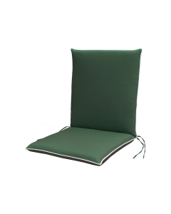 Cuscino imbottito per sedie e poltrone schienale basso verde