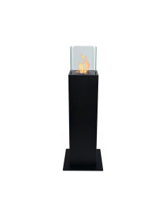 Camino a bioetanolo da terra Esterno/interno Capri Divina Fire Nero