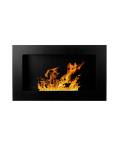 Camino a bioetanolo a parete Pisa Nero Divina Fire